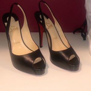 Christian Louboutin Peep toe Slingbacks